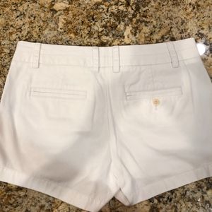 J Crew 3" chino cotton shorts size 2 - White